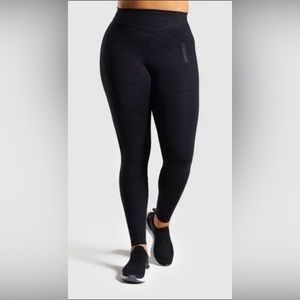 GYMSHARK Lustre Leggings in Large, Black